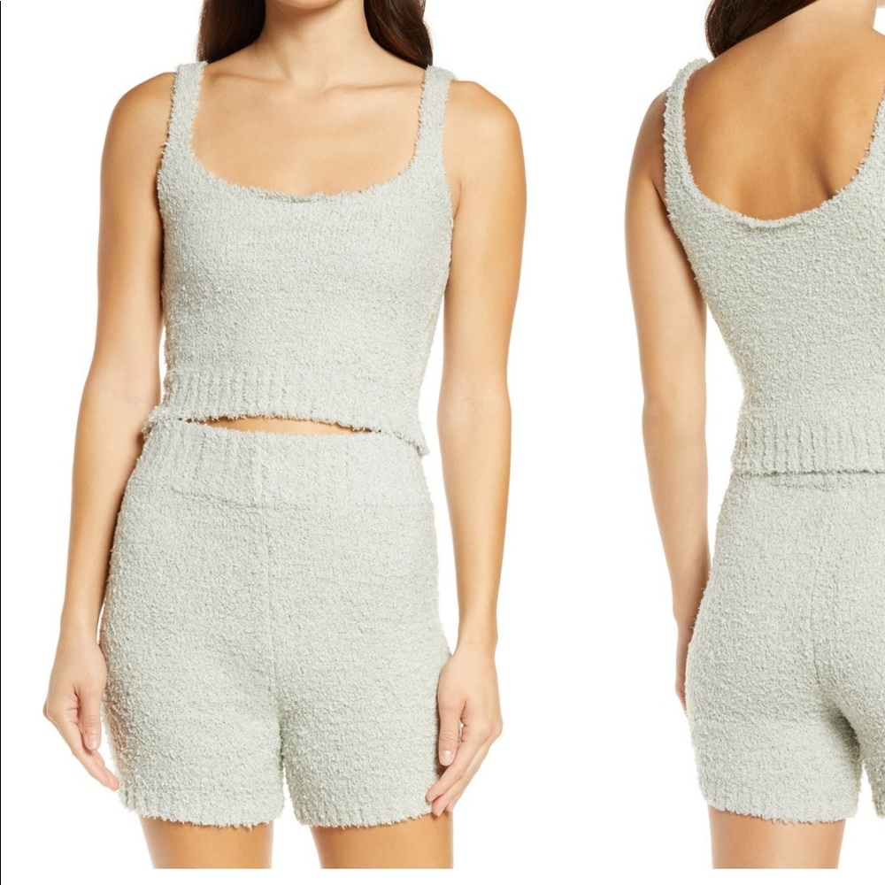 NWOT S/M Skims Aqua cozy tank